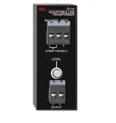 RDL TX-1A Balanced to Unbalanced Transformer NEW