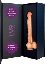 Realistic 10" Dildo 1.67"Thick Flesh Dildo Women Men G Spot Suction Cup LVR
