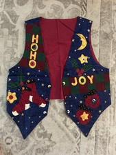 Vintage 1990 s Children s Large Handmade Christmas Vest
