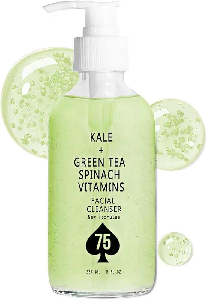 Face Wash, Hydrating Facial Cleanser With Vitamins A, C, E, Kale B7