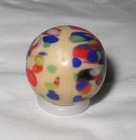 Czech Bullet Mold Confetti Guinea-Like Marble / Bead - 11/16" of an inch - NM — photo 4