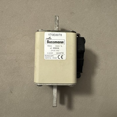 Eaton / Bussmann 170E8078 Hochgeschwindigkeits Sicherung 550A 1000V Fuse NEU