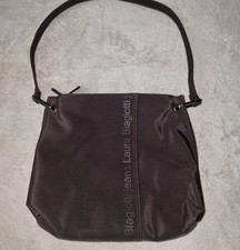 Borsa a tracolla vintage anni 90 Laura Biagiotti Jeans nylon marrone Y2K designer ottime condizioni