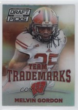 2015 Panini Prizm Collegiate Draft Picks Team Trademarks Melvin Gordon III 1s8