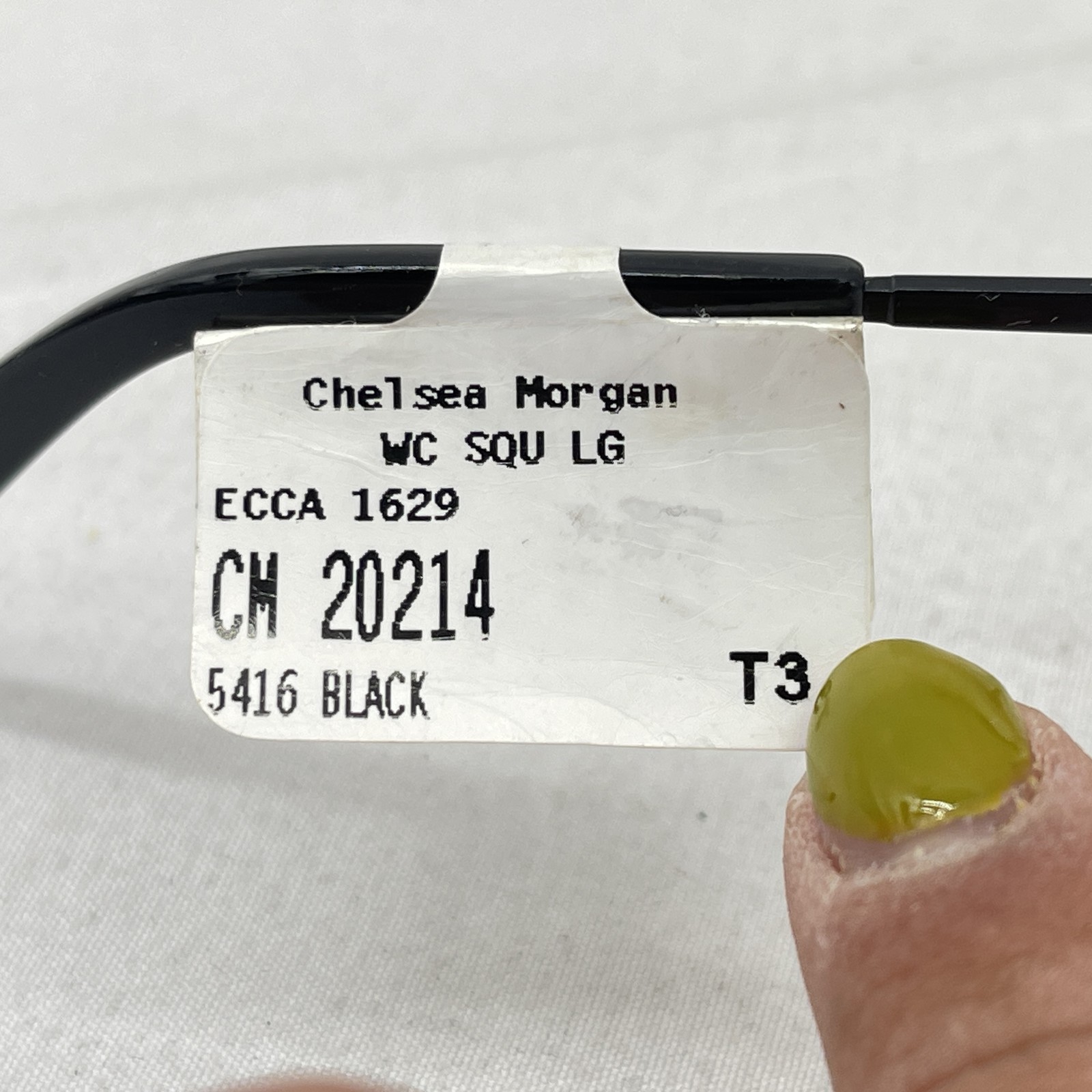 Chelsea Morgan Womens Thin Acetate Metal Square Cat Eye Eyeglasses CM20214 Multi