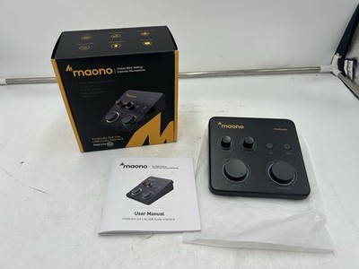 MAONO PS22 LITE- PROSTUDIO 2x2 Lite USB Audio Interface, Black (MISSING CORDS)