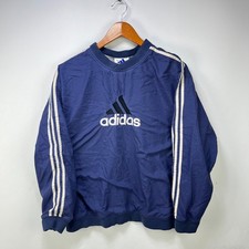 Vintage 90s Adidas Pullover Windbreaker Jacket Youth XL