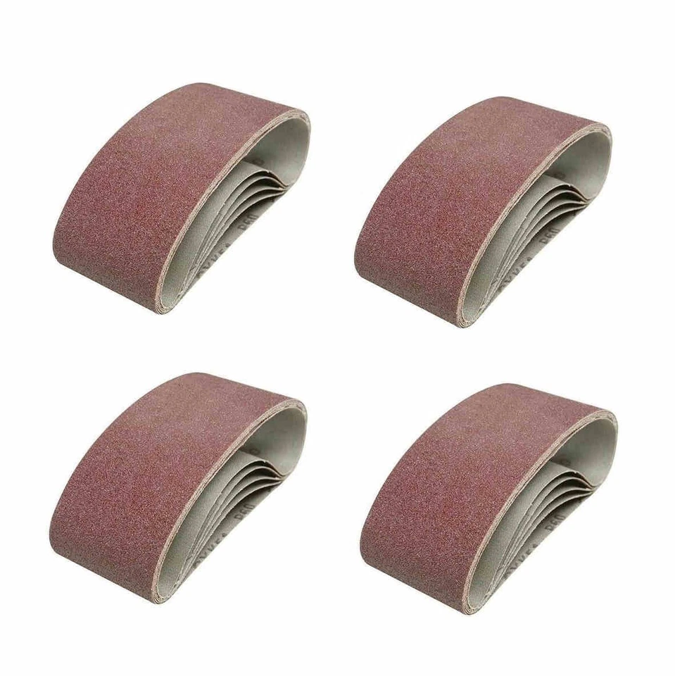 Silverline 760354 - Lot de 20 Bandes abrasives 75 x 457 mm Grains assortis - Photo 1/1