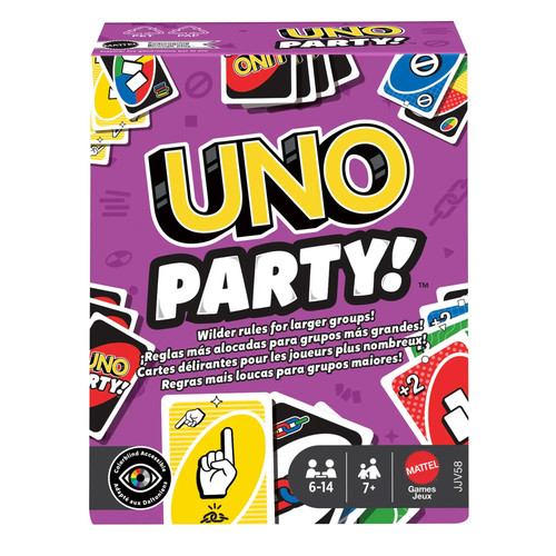 UNO Party | Spiel | Deutsch (2025) | JJV58 | Mattel GmbH | EAN 0194735342402