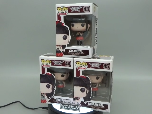 SU-L 「BABYL」 POP! Rock Series FUNKO POP! ROCKS BABYMETAL SU #43 YUI #44 MOA #45 SET OF 3