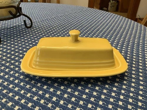 Fiestaware Butter Dish Sun Flower Yellow