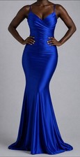 Formal Surplice Ruched Mermaid Dress