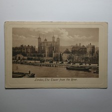 The Tower of London River Thames, Raphael Tuck Vintage Image Picture Postcard