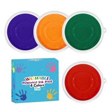 7 Inch Large Ink Pad for Kids Washable  Washable Stamp Pads for Classroom St...
