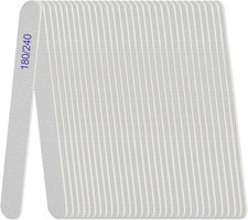 24-pack Nail Files, 180/240 Grit Emery Boards Double-sided for Manicure/pedicure