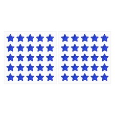 2 Sheet Star Gem Stickers 10mm, Self Adhesive Jewel Sticker Dark Blue