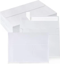 100 Pack 5x7 A7 White Self Seal Envelopes for Invitations Wedding Cards Printing