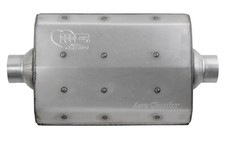 Hooker Muffler Aero Chamber 2 12 Inlet2 12 Outlet Aluminized Ea. 21516hkr