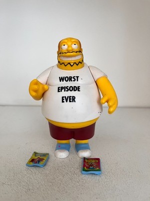 PLAYMATES INTERACTIVE THE SIMPSONS SERIES 15 COMIC BOOK GUY ACTION FIGURE WOS