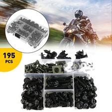 Black Fits Honda Yamaha Simson Suzuki Motorcycle Fairing Bolts Kits Panel Screws