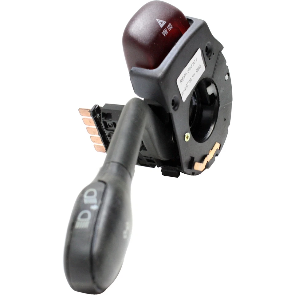 Turn Signal Switch For 1993-1999 Volkswagen Jetta Black Controls Hazard Warning - Image 3 of 4