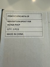 Lot of 3 Faucet Spout LB2418-PUCP H10P614074-CP Chrome