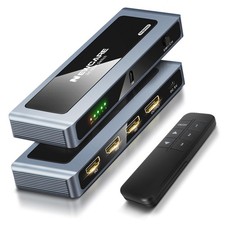 NEWCARE HDMI 2.1 Switch 3 in 1 Out 4K 120Hz, Aluminum 3 Ports HDMI Switcher S...