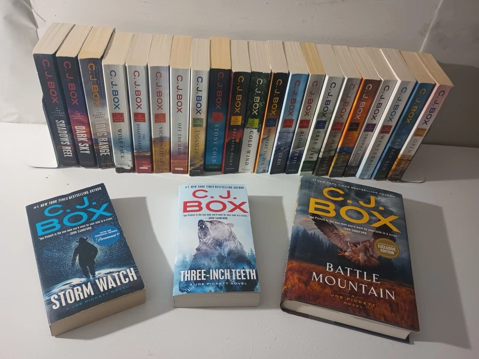 Lot of 24 Joe Pickett, C.J. Box Almost Complete Series, Battle Mountain - Image 2 of 4