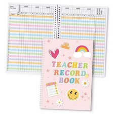 Teacher Record Book for Grading - Teacher Grade Book Spiral Bound Record Book