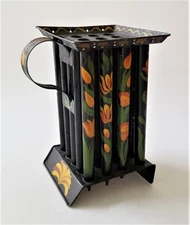 antique TOLEWARE painted TIN 20 CANDLE MOLD TOLE primitive americana pa dutch