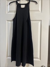 Gap Women's Sleeveless Halter Black T-shirt Dress Size Small