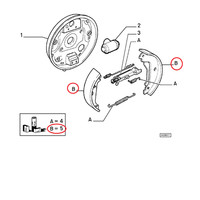 Serie Bremsbacken Fiat Marea - Lancia Delta Original 9947106