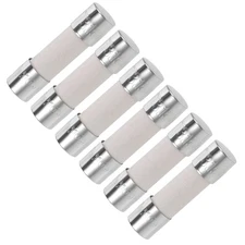 6Pack Cartridge Fuses 3.15A 250V 5x20mm Slow Blow Audio Amplifier Ceramic