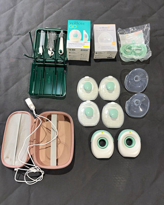 Willow Go Hands-Free Wearable Double Electric Breast Pump Set 21mm w/ Case