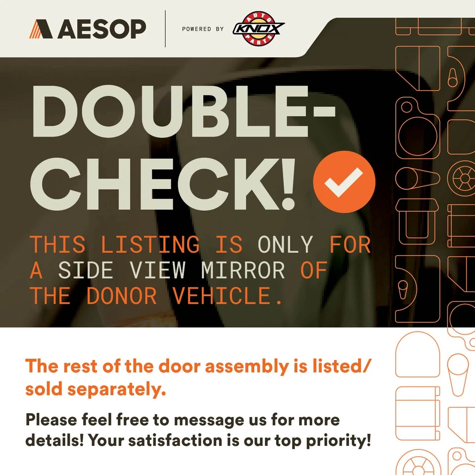 Espejo retrovisor lateral del conductor eléctrico térmico compatible con 13-18 LEXUS ES300H 5128712 Foto 2 de 4