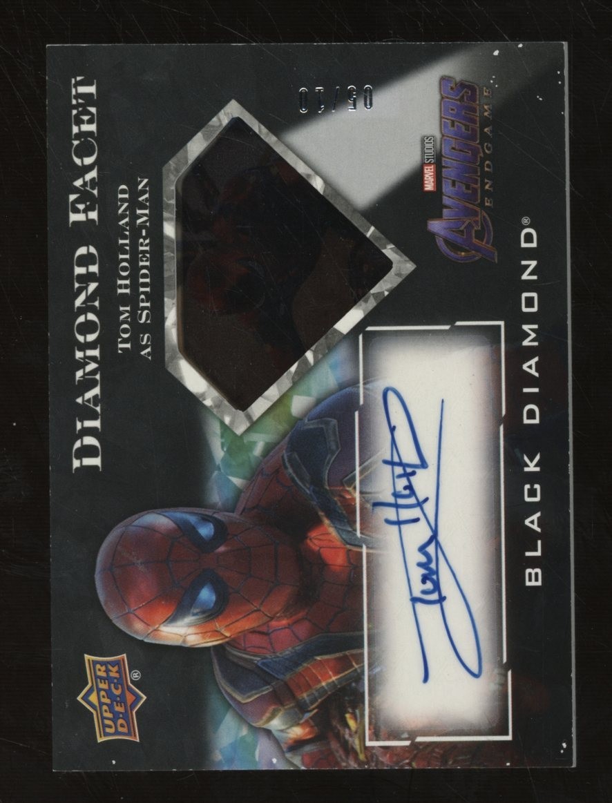 2021 UD Marvel Spider-Man Black Diamond Tom Holland Diamond