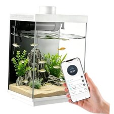 3 Gallon Smart Aquarium Kit, APP Control, Auto Feeder, LED Light, Self