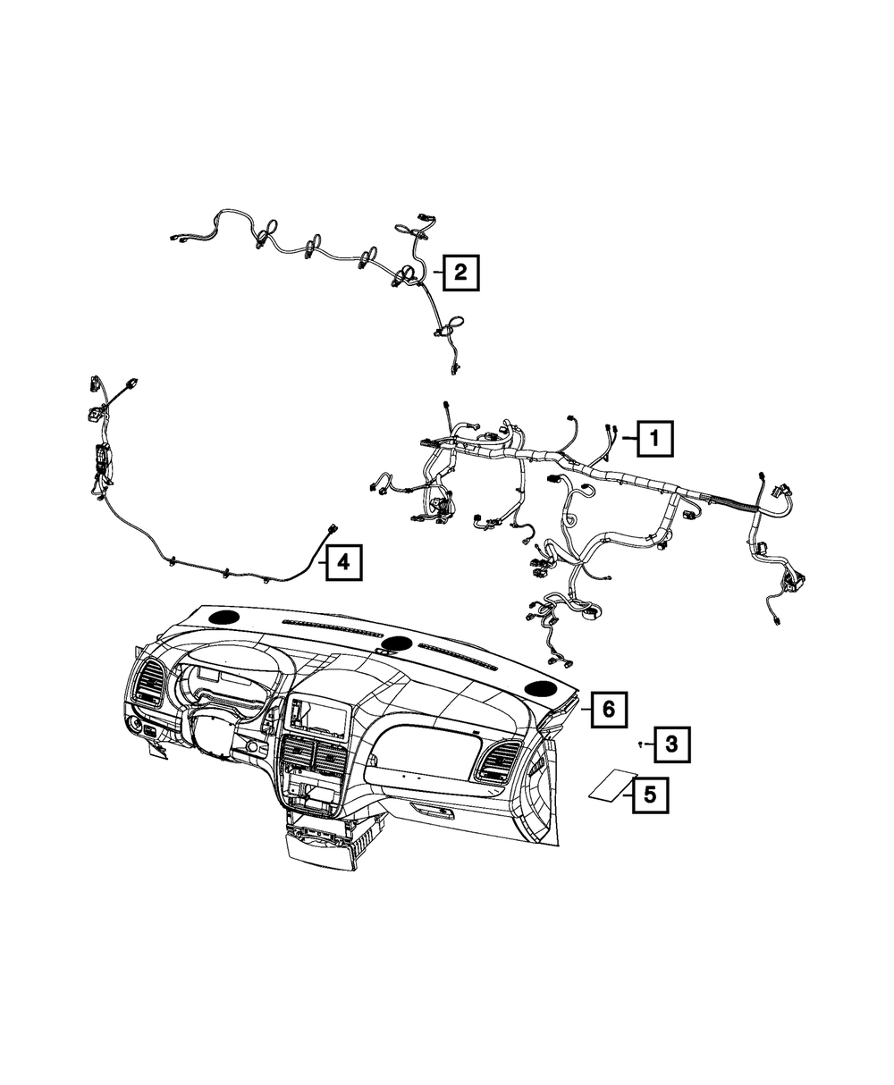 Genuine Mopar Instrument Panel Wiring 68368212AE