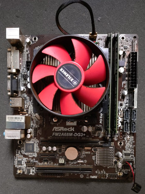 Mainboard ASRock FM2A68M-DG3+ (90-MXGWQ0-A0UAYZ) So. FM2+ mit A8-6500 + 16GB RAM