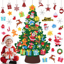 Children'S Felt Christmas Tree ? 3.28Ft DIY Felt Xmas Tree Set for Kids & Toddle
