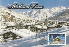 Carte 1er jour Timbre Festif Meilleurs Voeux 2002