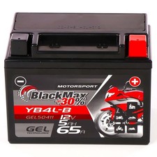 Produktbild - BlackMax Gel Roller Batterie 12V 5Ah YB4L-B CB4L-B 50411 12N4-3B YB4L-A ers 4Ah