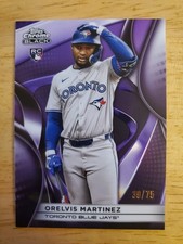 2025 Topps Chrome Black - Orelvis Martinez #88 Purple Refractor /75 (RC)