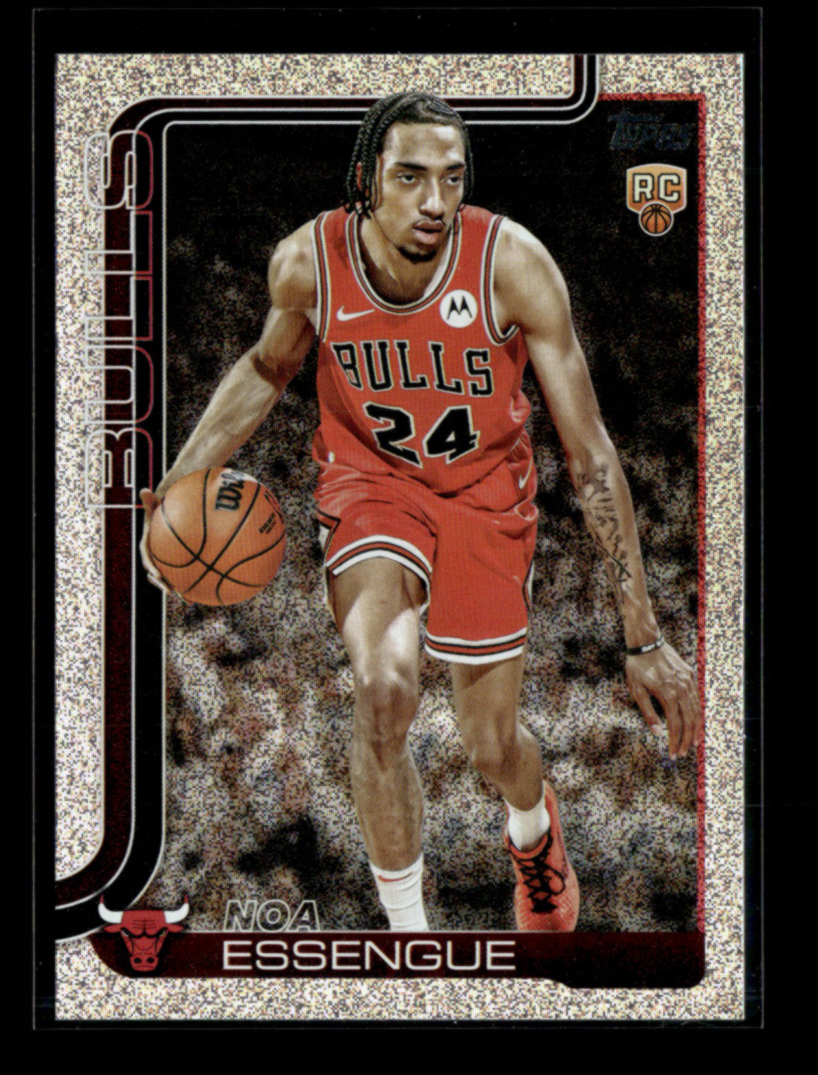 Noa Essengue 2025-26 Topps Basketball Sandglitter RC Bulls #212