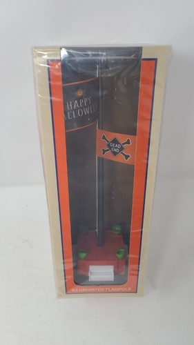 Lionel 2129230 Feliz Halloween Bandera Poste Dead End Luces Plug-n-Play | Zustand: New