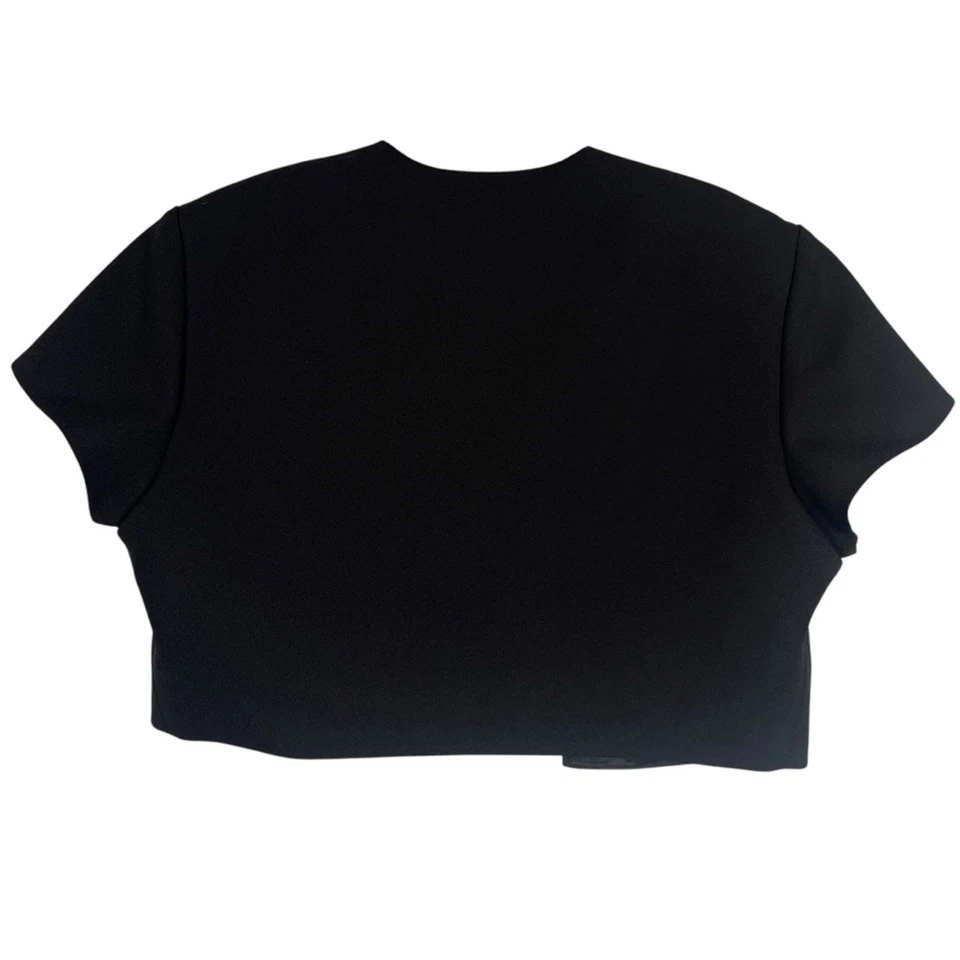 Chaqueta Bolero De Colección Adrianna Papell Ocasiones Negra Con Cuentas Para Mujer’s Est Talla 6 Foto 2 de 4