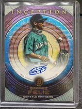 2022 Bowman Inception George Feliz Auto /399 #PA-GF On Card Autograph Mariners