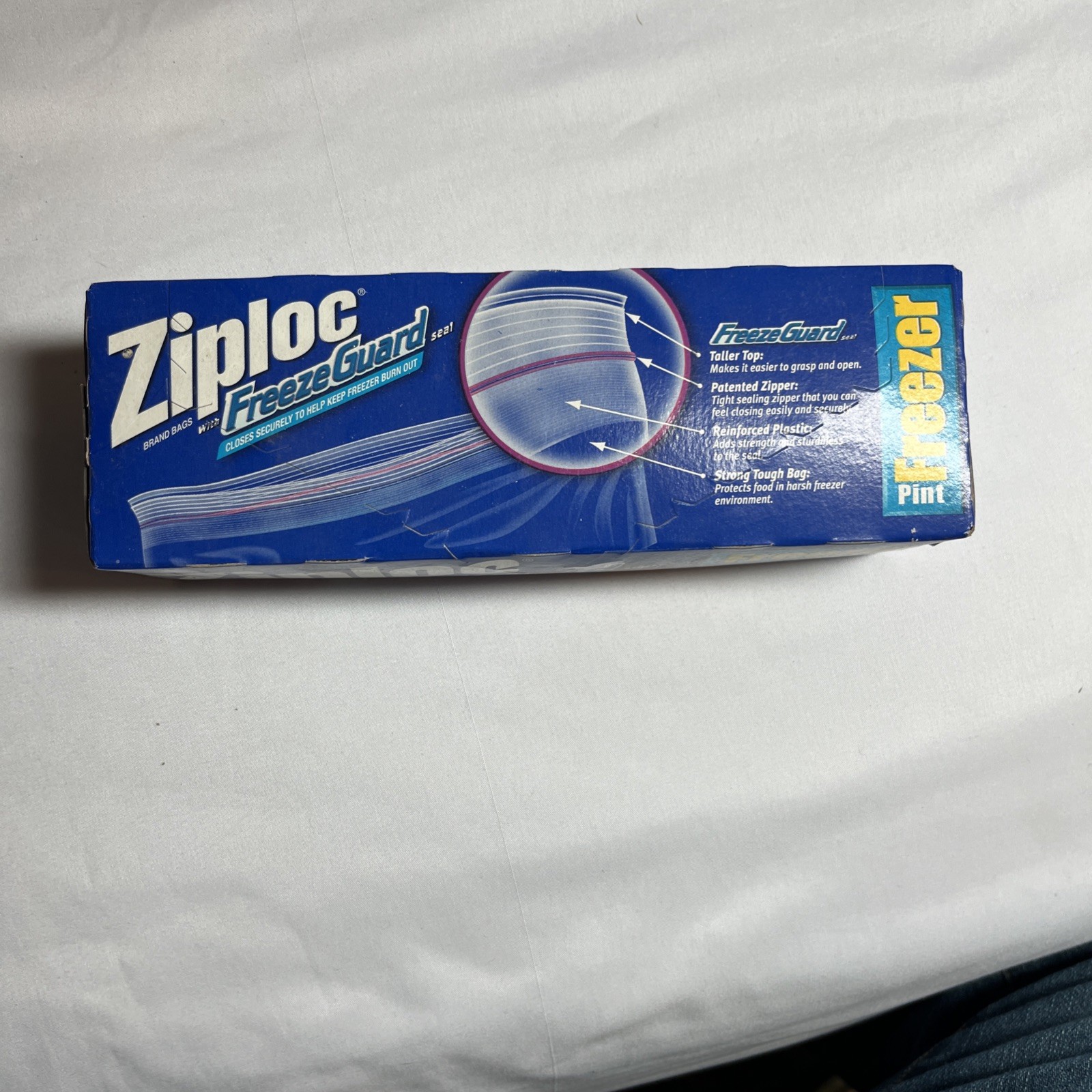 Vtg 2003 Ziploc Freezer Pint Bags 20ct FreezeGuard Seal Unopened Box Discont.