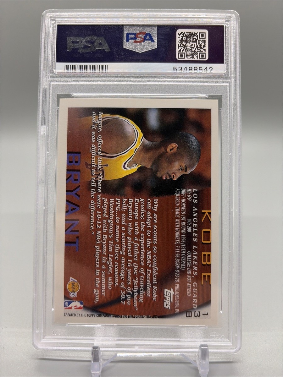 1996-97 Topps - Kobe Bryant #138 Foil Nba 50 (RC) for sale online