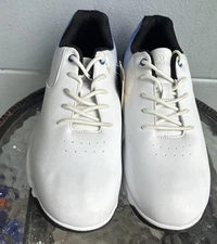 Thestron Tourlite Pro 2023 Mens White Blue Spikless Golf Shoes size 11